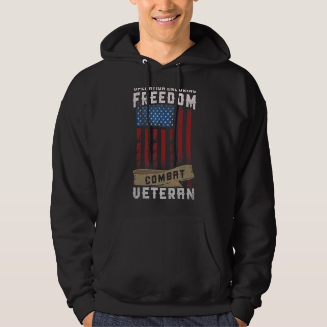 Moletom Operação Liberdade Duradoura Combate Veterano (Frente)