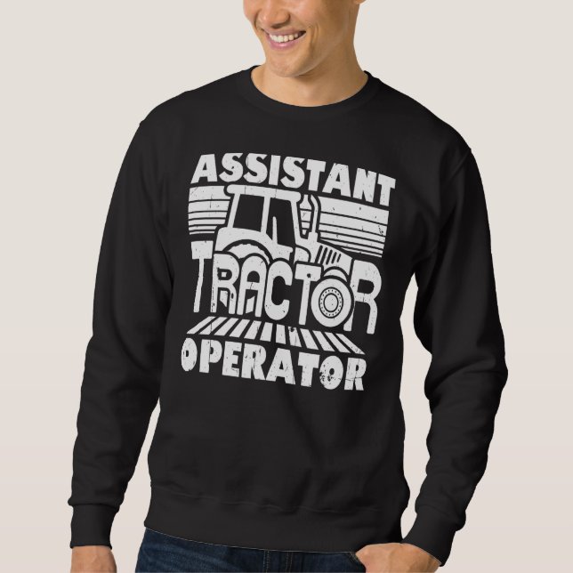 Moletom Operador de Operador de Trator Assistente Farmer (Frente)