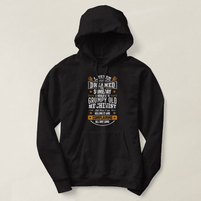 Moletom Operadora de maquinaria mecânica engraçada (Frente do Design)