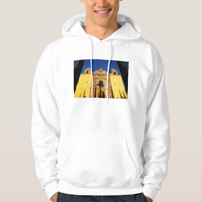 Moletom Opinião de baixo ângulo da igreja ornamentado (Frente)