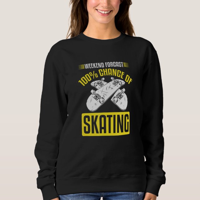 Moletom Oportunidade No Skate No Fim De Semana 100% De Ska (Frente)