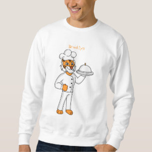 Moletom Óptica de desenho animado de tigre engraçado