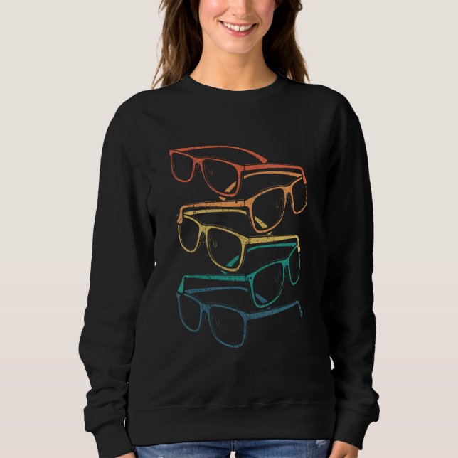 Moletom Optometrista Optometrista - Óculos De Vintagem De  (Frente)