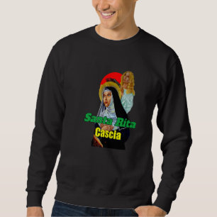 Moletom Oração de Santa Rita de Cássia Católica Santa Padr