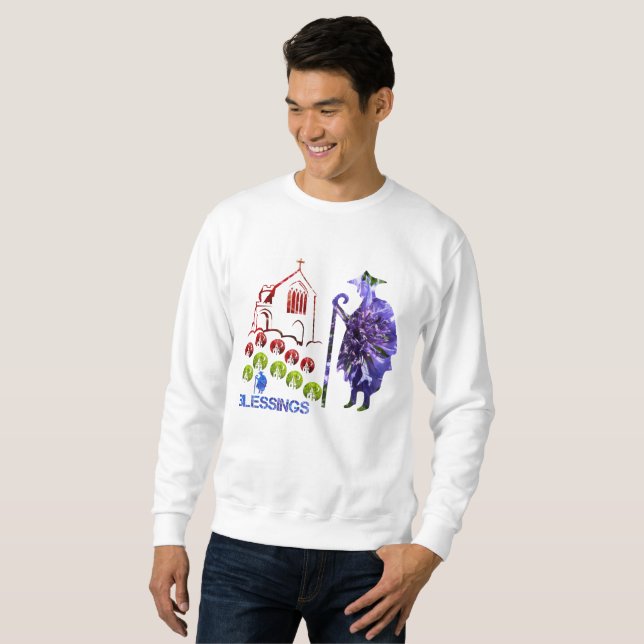 Moletom Oração e bênçãos do Papa (Frente Completa)