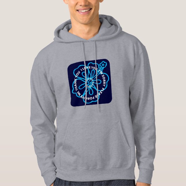 Moletom Oração Ho'oponopono EU TE AMO ME DESCULPE PERDOE  (Frente)