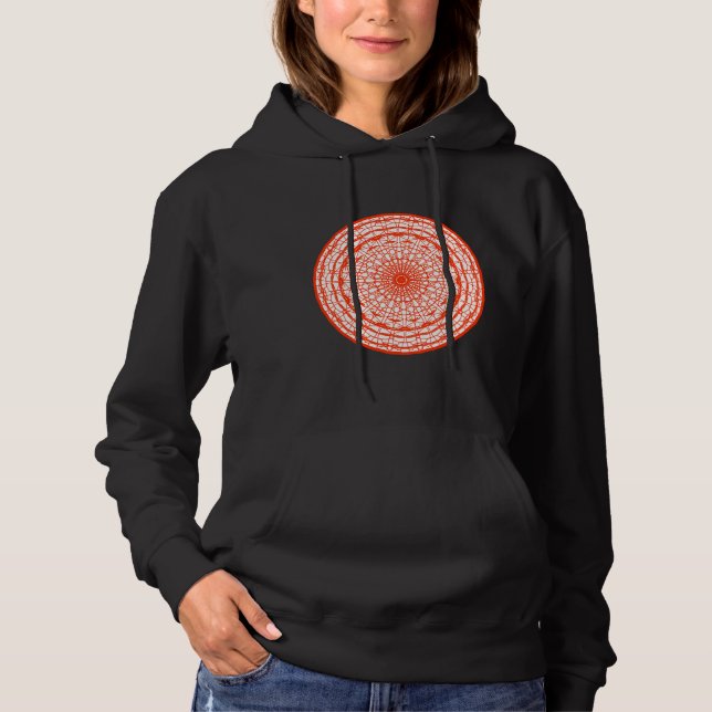 Moletom Orange E White Mandala (Frente)