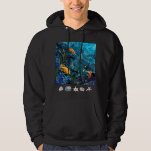 MOLETOM ORANGE FISH BLUE OCEAN HOODIE