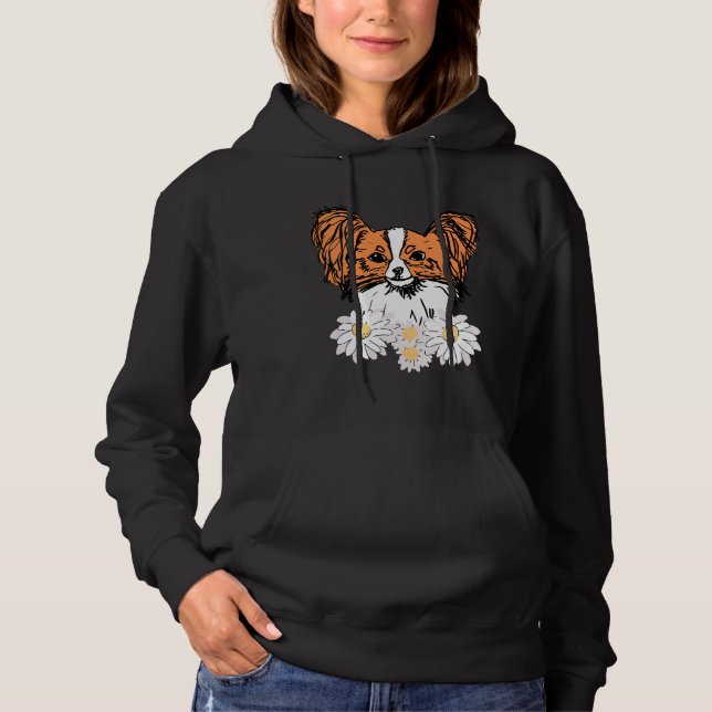 Moletom Orange Papillon Com Flores (Frente)