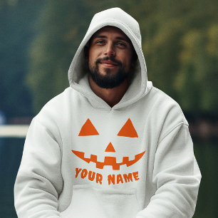 Moletom Orange Pumpkin Personalizado Halloween Seu Nome