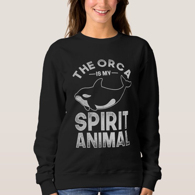 Moletom Orca É O Meu Espírito Animal Orca 2 (Frente)