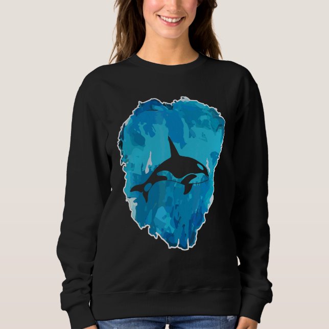 Moletom Orca Em Um Bloco De Gelo Para a Eternidade (Frente)