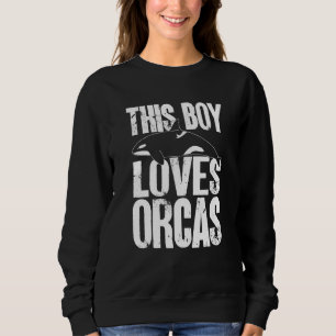 Moletom Orca Este Menino Ama Orcas Baleias Swea