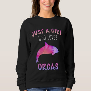 Moletom Orca Killer Whale Ocean Só uma garota de Long Slee