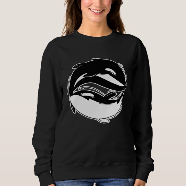 Moletom Orca Whale  For Whale Watchers (Frente)
