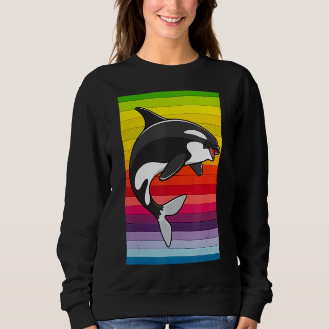 Moletom Orca Whale Vintage 80s (Frente)