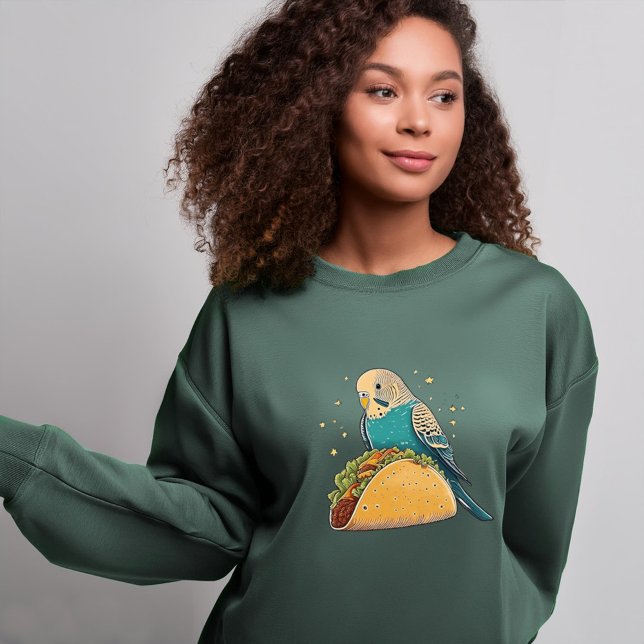 Moletom Orçamento com Taco | Delight do Quirky Bird Lover (Criador carregado)