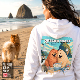 Moletom OREGON • Cannon Beach Chow capuz com zíper