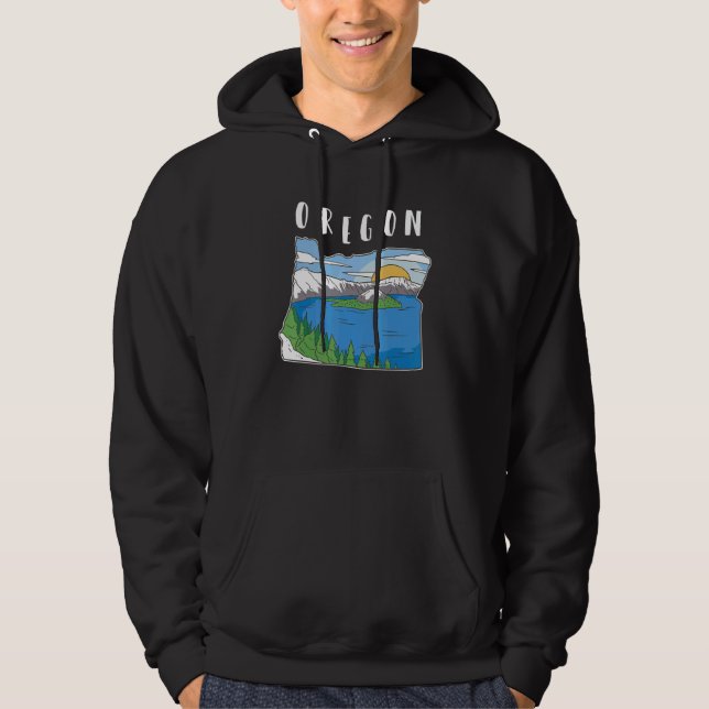 Moletom Oregon Mountain Nature Landscape (Frente)