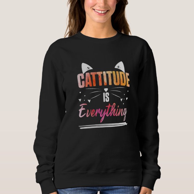 Moletom Orelhas de Gato Atitude é Tudo   (Frente)