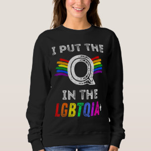 Moletom Orgulho A Colocou O Q Nas Mulheres LGBTQIA Rainbow