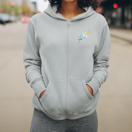 Moletom Orgulho AroAce da Borboleta - Cores do Sinalizador