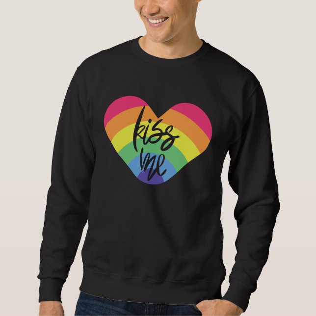 Moletom Orgulho, beije-me, o amor é justo. (Frente)