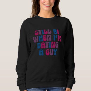 Moletom Orgulho Bissexual Groovy Retro LGBTQ Ainda Bi Quan