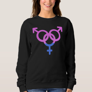 Moletom Orgulho Bissexual Lgbtqia Apoio ao Amor Bi Men Wom