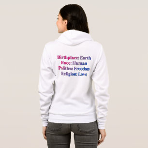 Moletom Orgulho Bissexual - Local de nascimento: Terra. Ra