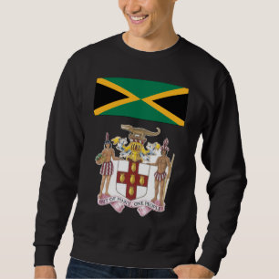 Moletom Orgulho da Bandeira e Símbolos Culturais Jamaicano