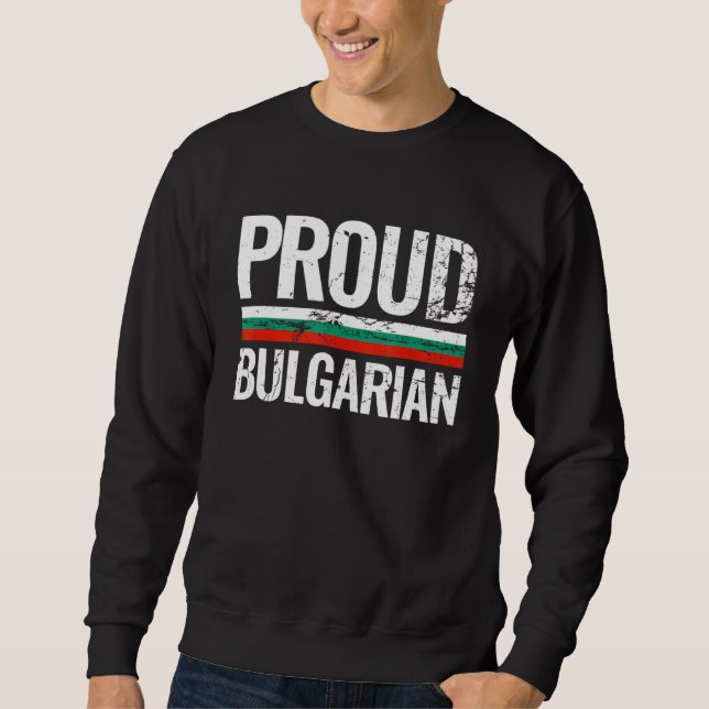 Moletom Orgulho da Búlgara Vintage, Bulgária (Frente)