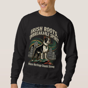 Moletom Orgulho da Herança Irlandesa do Boston Terrier