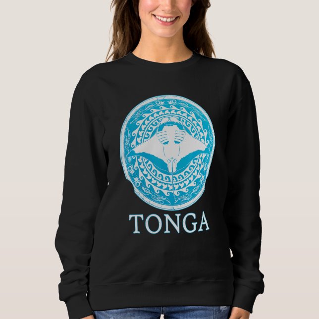 Moletom Orgulho das Raízes de Manta Ray Tonga (Frente)