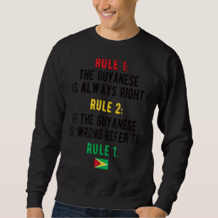 Moletom Orgulho das regras da Guiana Bandeira Raízes da Gu