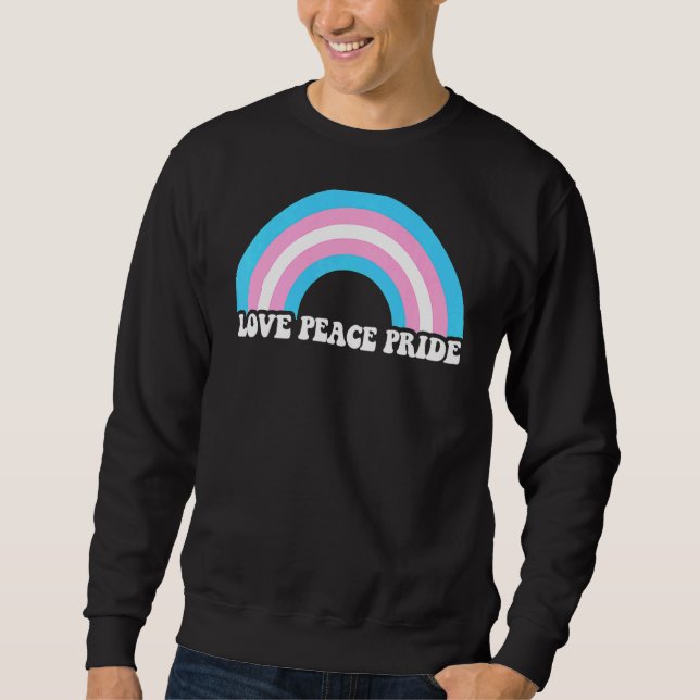 Moletom Orgulho de Paz Trans Lgbt Lgbtq Mês (Frente)