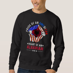 Moletom Orgulho do Orgulho Americano na Albânia Fl