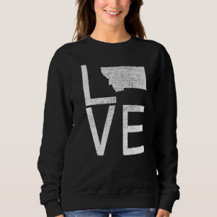 Moletom Orgulho dos Estados Unidos, Fan State Montana Love