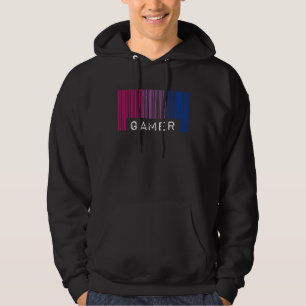 Moletom Orgulho Estético Bissexual Código de Barras Gamer