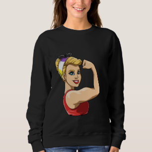 Moletom Orgulho Feminino Lésbico Não Binário Feminismo LGB