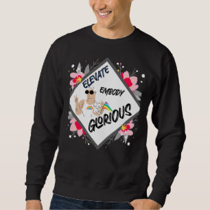 Moletom Orgulho gay Elevate O Corpo E O Poodle Glorioso