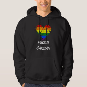 Moletom Orgulho Gay Gaysiano Lgbt Cores do Arco-íris Coraç