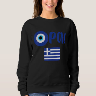 Moletom Orgulho Grego Opa Bandeira Grega Hellas Grécia Olh