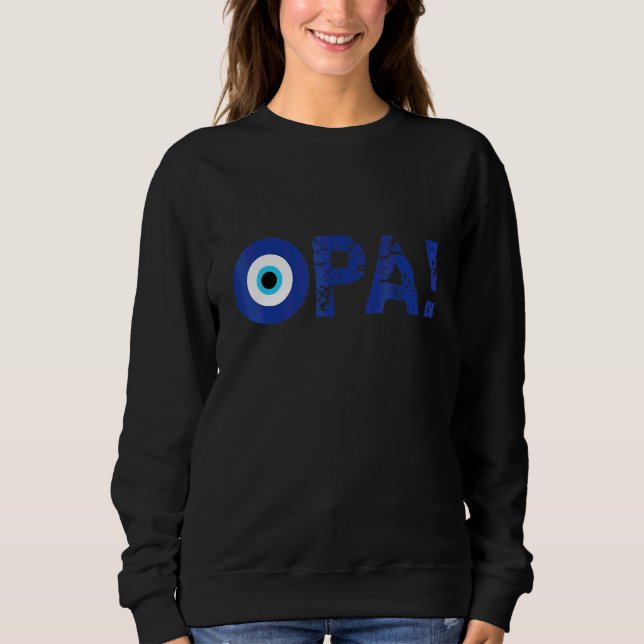 Moletom Orgulho Grego Opa Olho do Mal Hellas Grécia Olho d (Frente)
