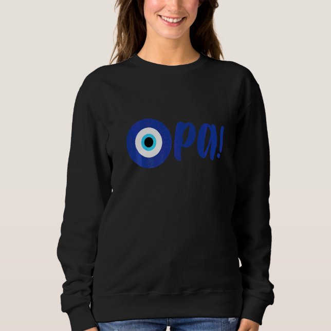 Moletom Orgulho Grego Opa Olho do Mal Hellas Grécia Olho d (Frente)