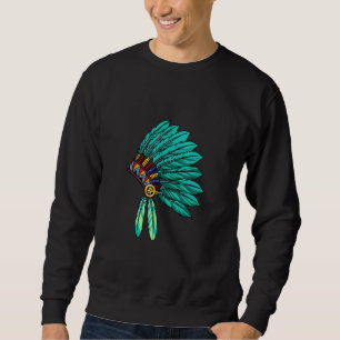 Moletom Orgulho Indiano do Headdress Nativo Americano