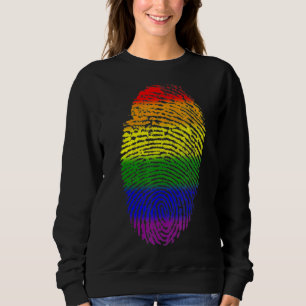 Moletom Orgulho Lgbt De Impressão Digital De Sinalizador L