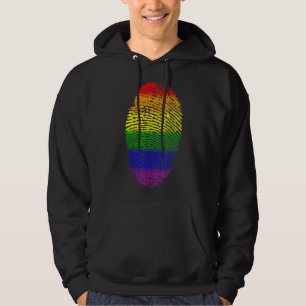 Moletom Orgulho Lgbt De Impressão Digital De Sinalizador L