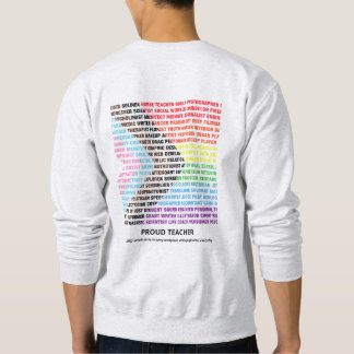 Moletom Orgulho LGBT Diversidade Nuvem de Palavras Arco-ír