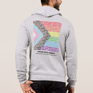 Moletom Orgulho LGBT Diversidade Nuvem de Palavras Arco-ír